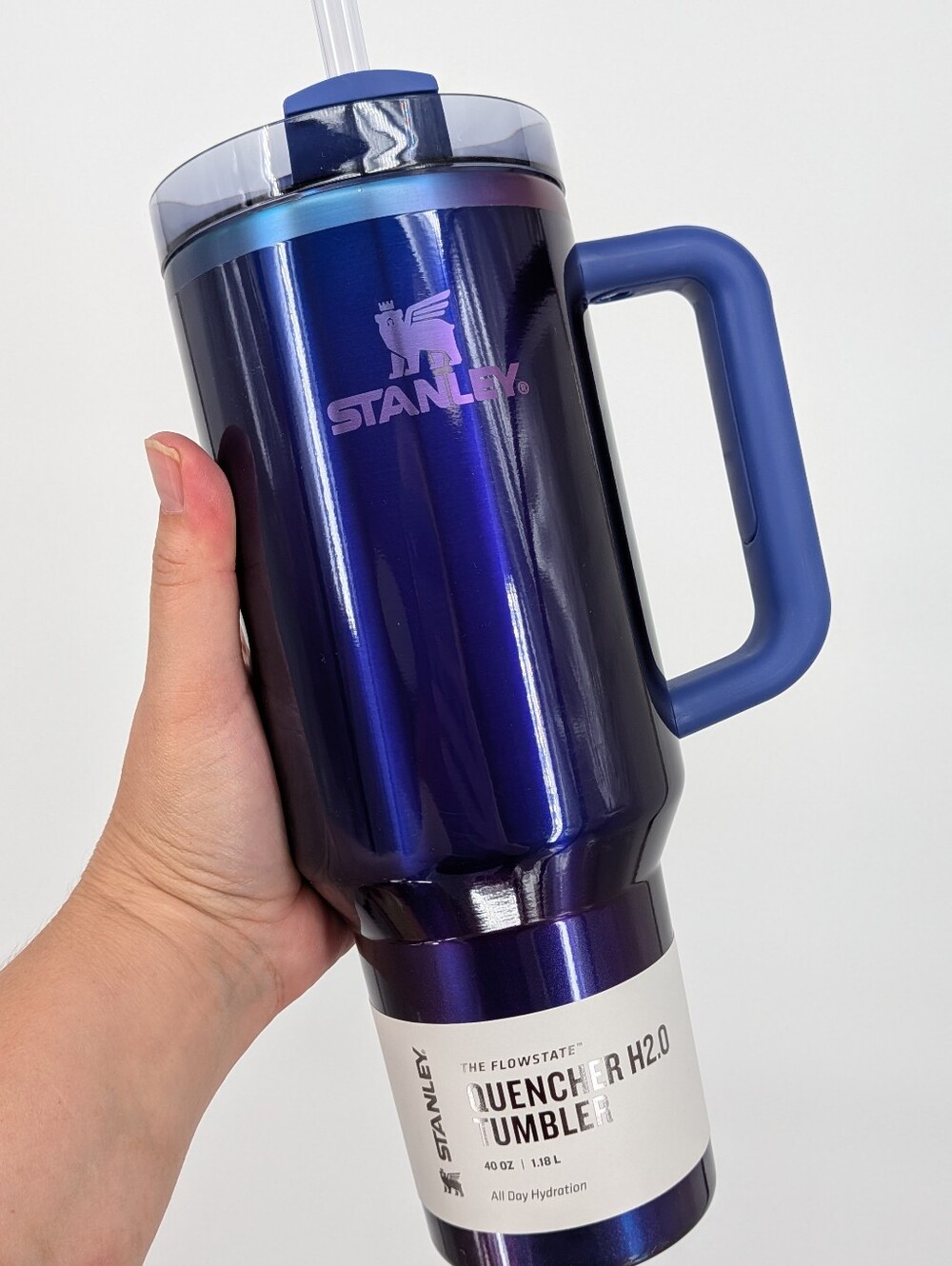 NEW Stanley cup bottle Quencher H2.0 Flowstate Tumbler 40oz blue star shine 2026